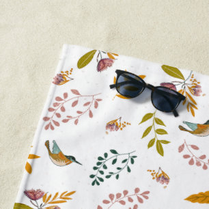 Serviette De Plage Oiseaux colorés