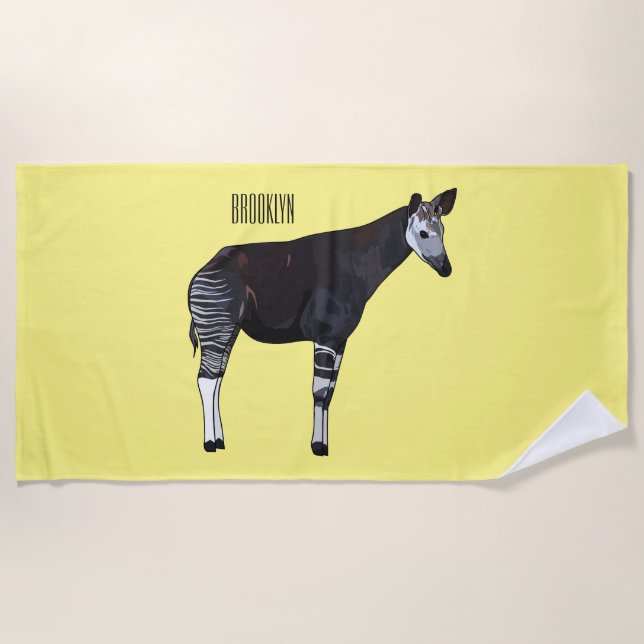 Serviette De Plage Okapi (Devant)
