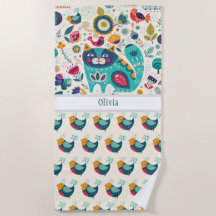 OLIVIA - Filles Nom Cadeau - COZY Folk Art CAT