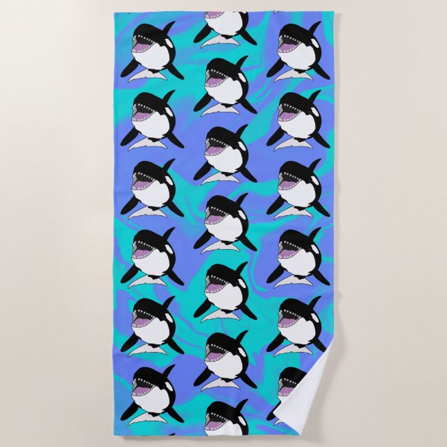 Serviette De Plage Orca Killer Whale (Devant)