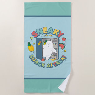 Serviette De Plage Ours De Glace - Attaque Snack Sneaky!