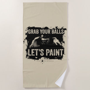 Serviette De Plage Paintball Paint