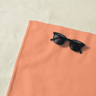 Serviette De Plage Palette Rouge Lueur de Pêche