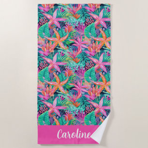 Serviette De Plage Palm Beach Tropical Island Beach Surf Vans