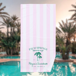 Serviette De Plage Palm Springs avant la bague de fiançailles entre f