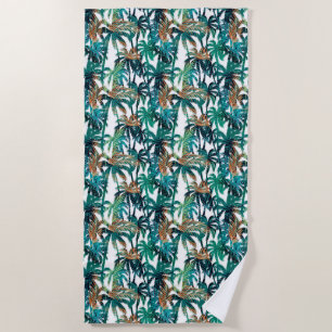 Serviette de plage Palmiers tropicaux