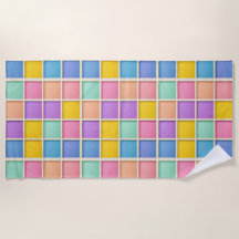 Panneau de grille géométrique coloré