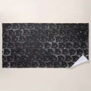 Serviette De Plage Panthère noire