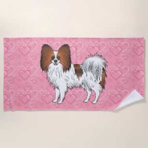 Serviette De Plage Papillon couleur sable rouge mignon dessin animé s