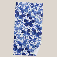 Papillons Aquarelle Bleue