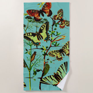 Serviette De Plage Papillons français