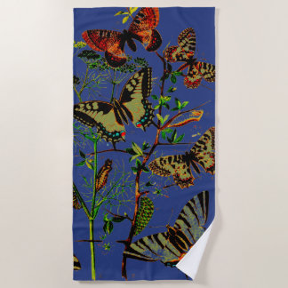 Serviette De Plage Papillons français