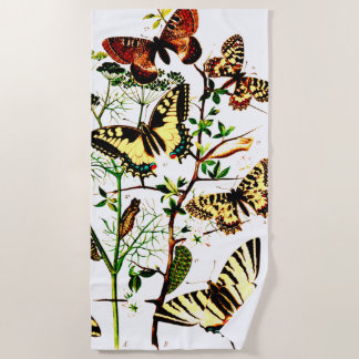 Serviette De Plage Papillons français