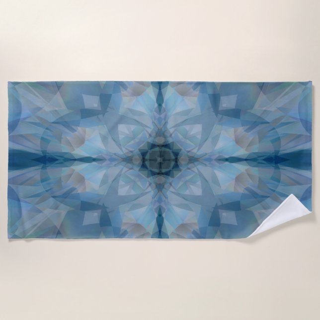 Serviette De Plage Papillons gris (Devant)