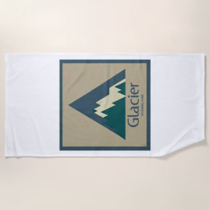 Serviette De Plage Parc national des Glaciers Rustique