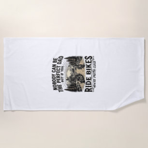 Serviette De Plage Parfait Papa Vélo Vélos Vintage Chemise Biker Desi
