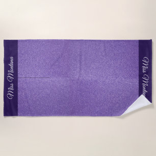 Serviette De Plage Parties scintillant de style Miss America Pageant
