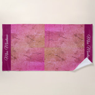 Serviette De Plage Parties scintillant de style Miss America Pageant
