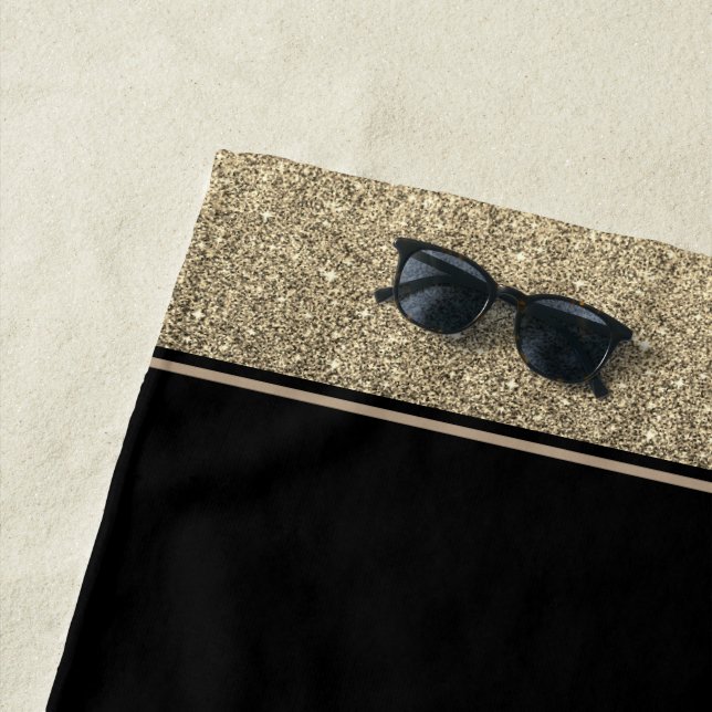 Serviette De Plage Parties scintillant de style Miss USA Beach Towel (En situation)