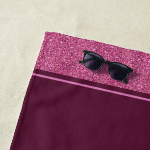 Serviette De Plage Parties scintillant de style Miss USA Pageant Beac