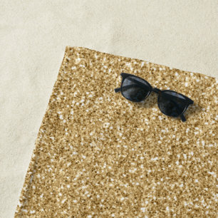 Serviette De Plage Parties scintillant Gold Glitz    