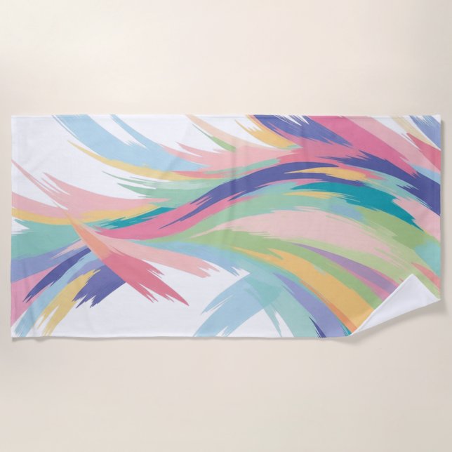 Serviette De Plage Pastel pattern that will grab everyones attention (Devant)