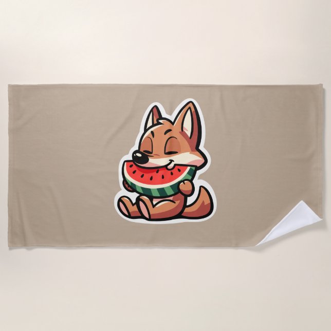Serviette De Plage Pastèque de Coyote (Devant)