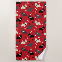 Pâtes et os de Terrier écossais