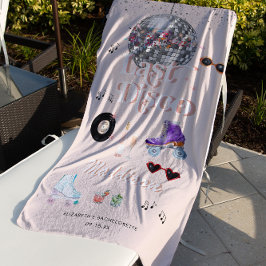 Serviette De Plage Patinage à rouleaux rétro Disco | Bachelorette