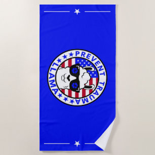 Serviette De Plage Patriotique Empêcher Trauma Llama Beach Towne