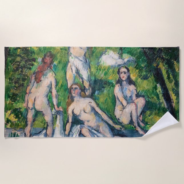 Serviette De Plage Paul Cezanne - Quatre Bathers (Devant)