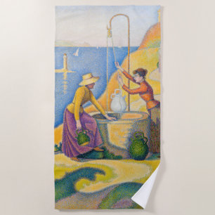 Serviette De Plage Paul Signac - Femmes dans le puits