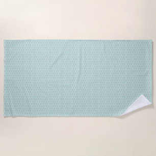 Serviette De Plage Peigne de miel turquoise