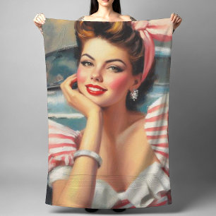 Serviette De Plage Peinture vintage magnifique pour fille