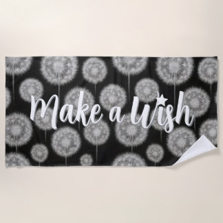 Serviette De Plage Pensée Magique "Faites un Vœu"