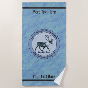 Serviette De Plage Père Noël 1er Polar Airlift Sqdn - Subduit