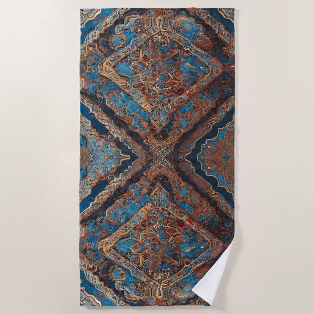 Serviette De Plage Perse Populaire Belle collection de vieux Motif (Devant)