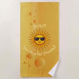 Serviette de plage - Personnage de soleil