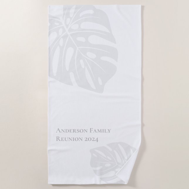 Serviette de plage personnalisée (Devant)