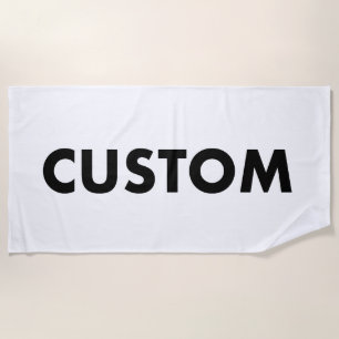 Serviette de plage personnalisée