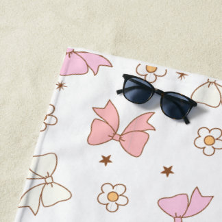 Serviette de plage personnalisée avec noeud pour e