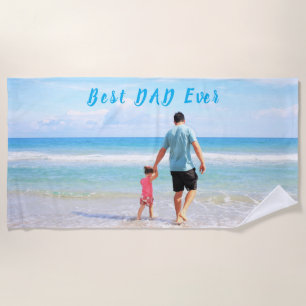 Serviette de plage personnalisée avec vos photos d