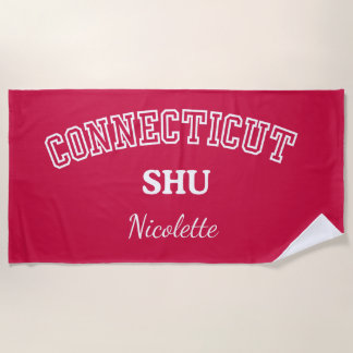 SERVIETTE DE PLAGE PERSONNALISÉE DE L'UNIVERSITÉ D