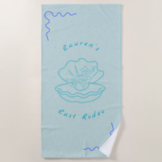 Serviette de plage personnalisée "Dernier Rodeo"