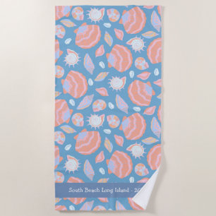 Serviette de plage personnalisée - Design d'été de
