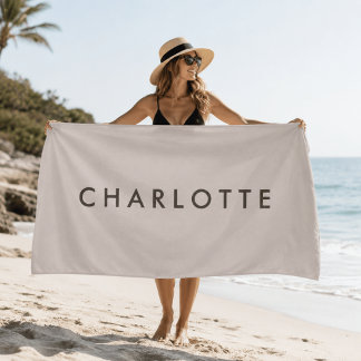 Serviette de plage personnalisée moderne