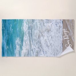 Serviette de plage personnalisée Ocean Waves