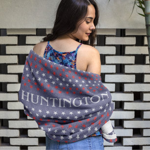 Serviette de plage personnalisée, patriotique et é