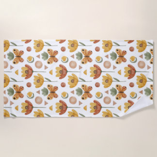 Serviette De Plage Pétales et ailes de terre