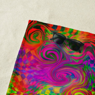 Serviette De Plage [Phantasmagoria] Couleurs tordues